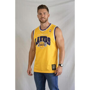 Los Angeles Lakers Mens Jersey Sz M NBA Yellow Ultra Game